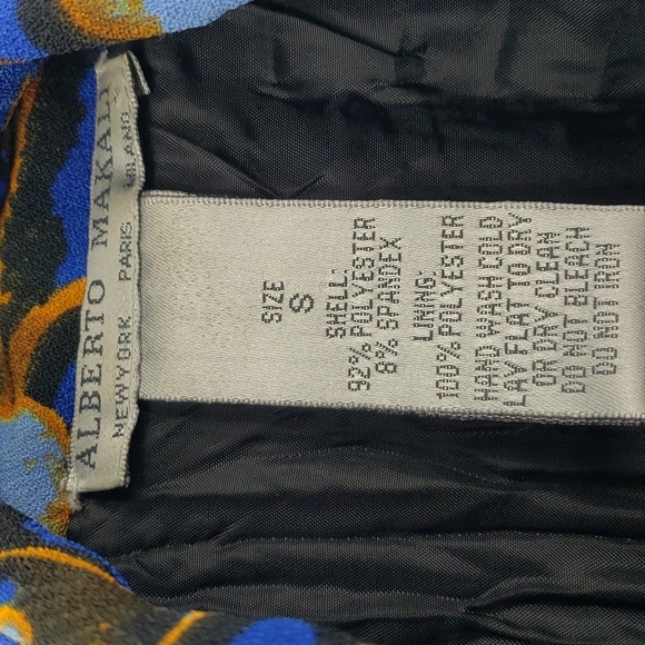 Alberto Makali | Blue base , Abstract Floral detailed blazer - small - Picture 3 of 10